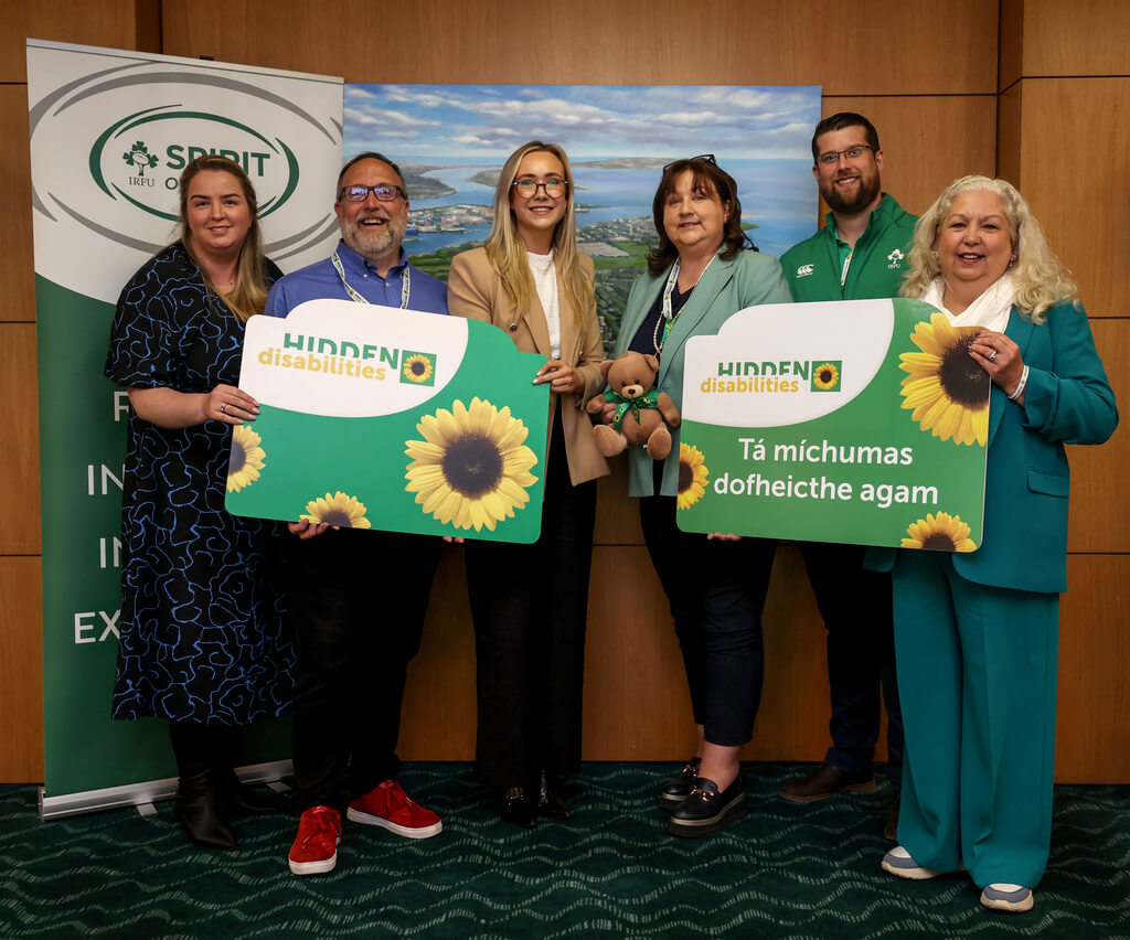 IRFU joins the Hidden Disabilities Sunflower